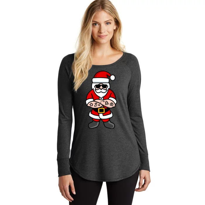 Cool Santa Gangster Women's Perfect Tri Tunic Long Sleeve Shirt