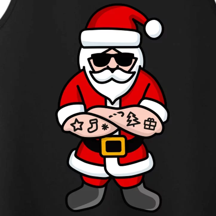 Cool Santa Gangster Performance Tank