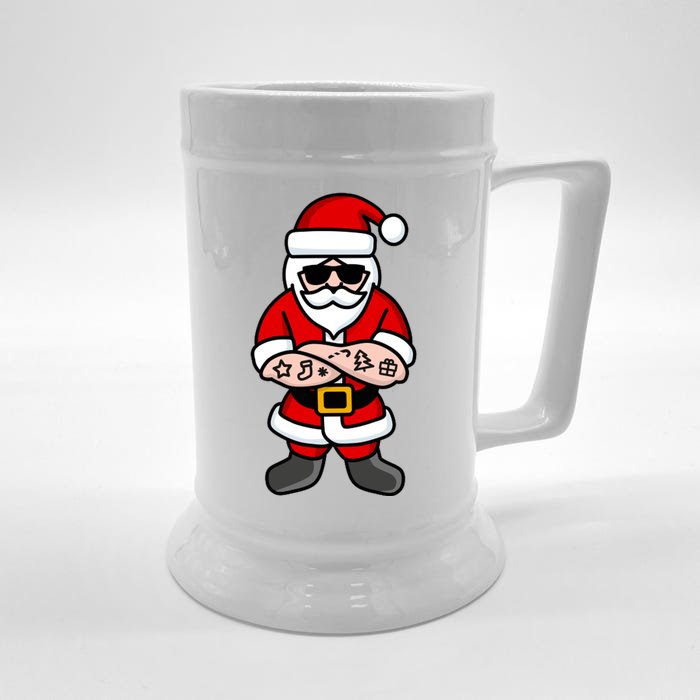 Cool Santa Gangster Front & Back Beer Stein