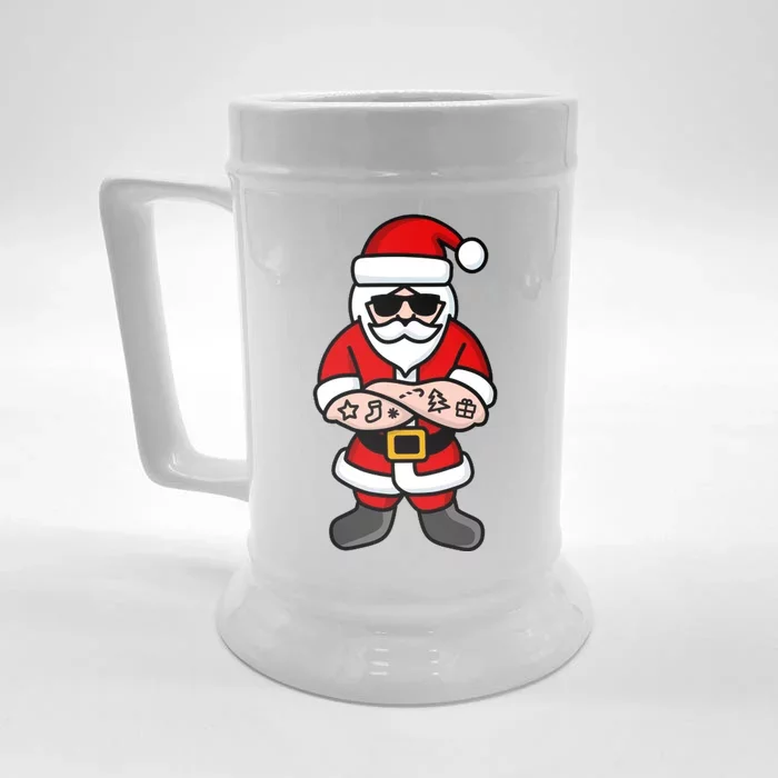 Cool Santa Gangster Front & Back Beer Stein