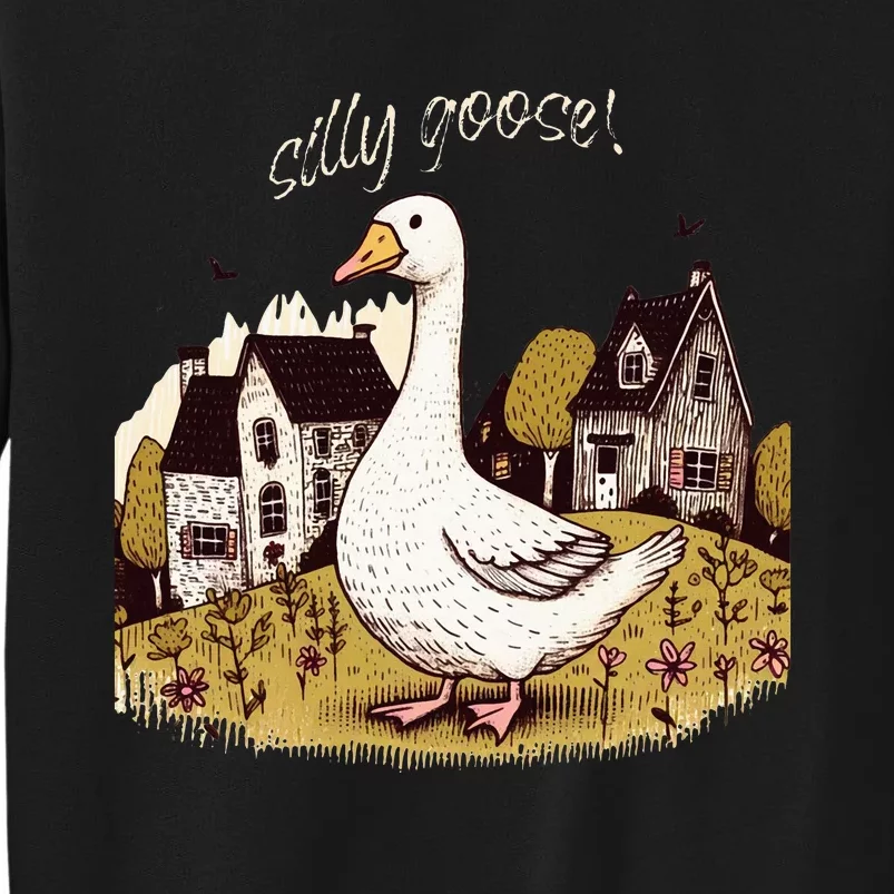 Cute Silly Goose Gift for Her Funny Goose Trendy Sweatshirt