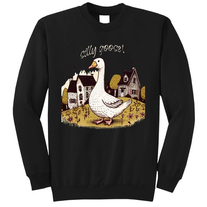 Cute Silly Goose Gift for Her Funny Goose Trendy Sweatshirt