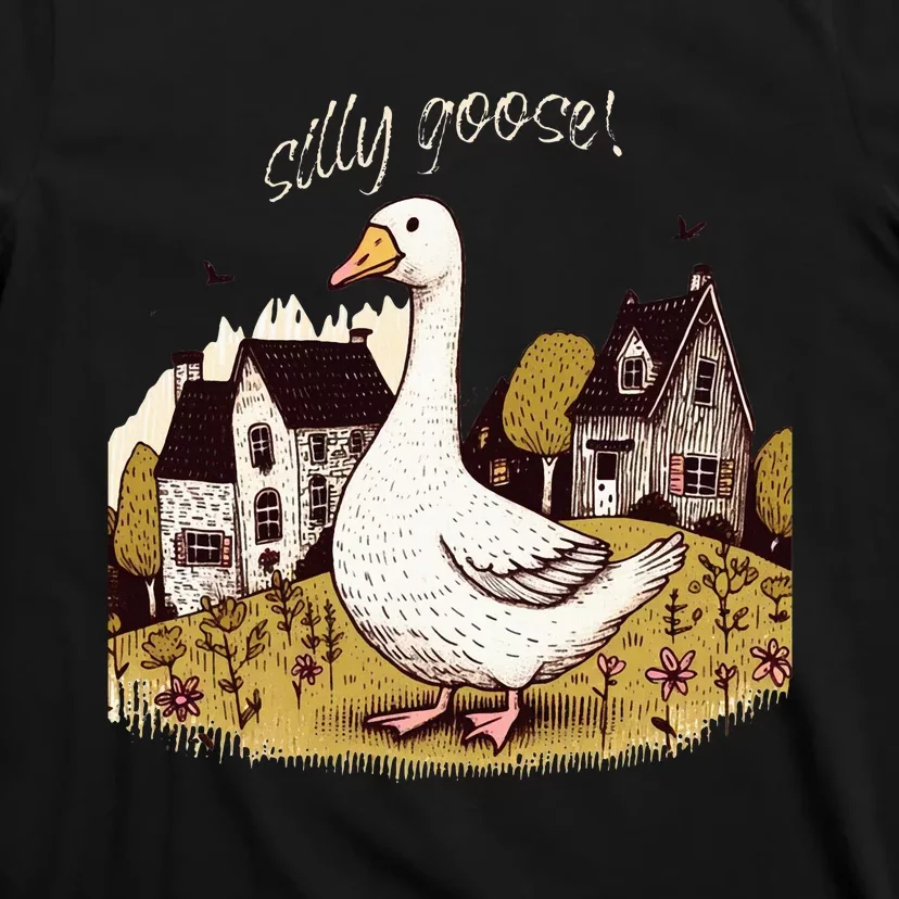 Cute Silly Goose Gift for Her Funny Goose Trendy T-Shirt