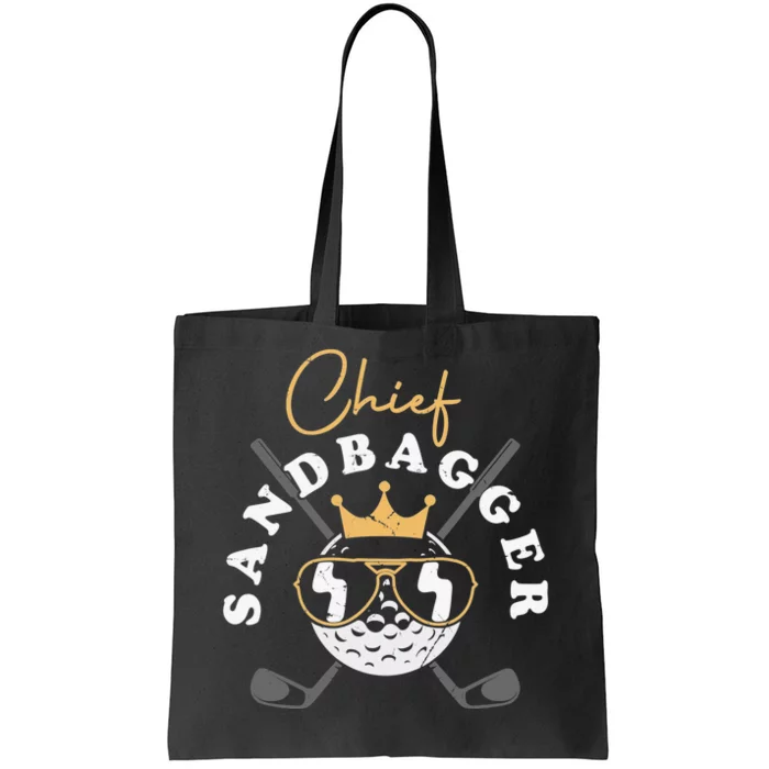 Chief Sandbagger Gift for Golf Meme BJJ Chess Sandbag Tote Bag