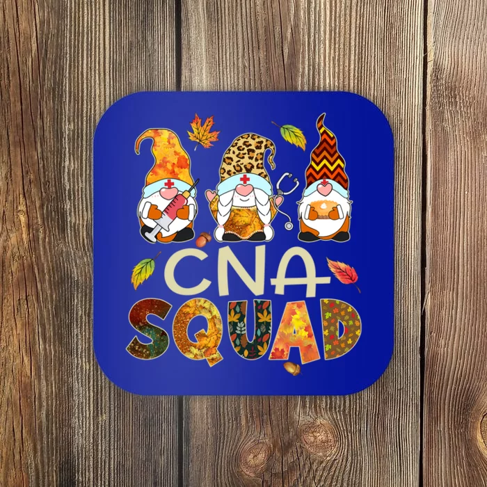 Cna Squad Gnome Nurse Leopard Thanksgiving Fall Stethoscope Cool Gift Coaster