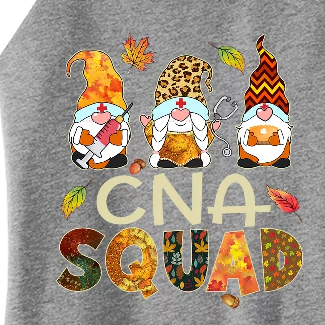 Cna Squad Gnome Nurse Leopard Thanksgiving Fall Stethoscope Cool Gift Women’s Perfect Tri Rocker Tank