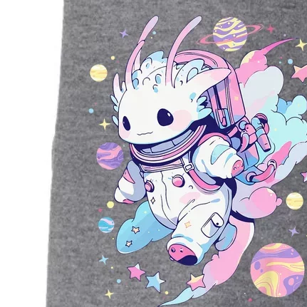 Cute Space Galaxy Axolotl Pastel Goth Aesthetic Nu Goth Doggie 3-End Fleece Hoodie