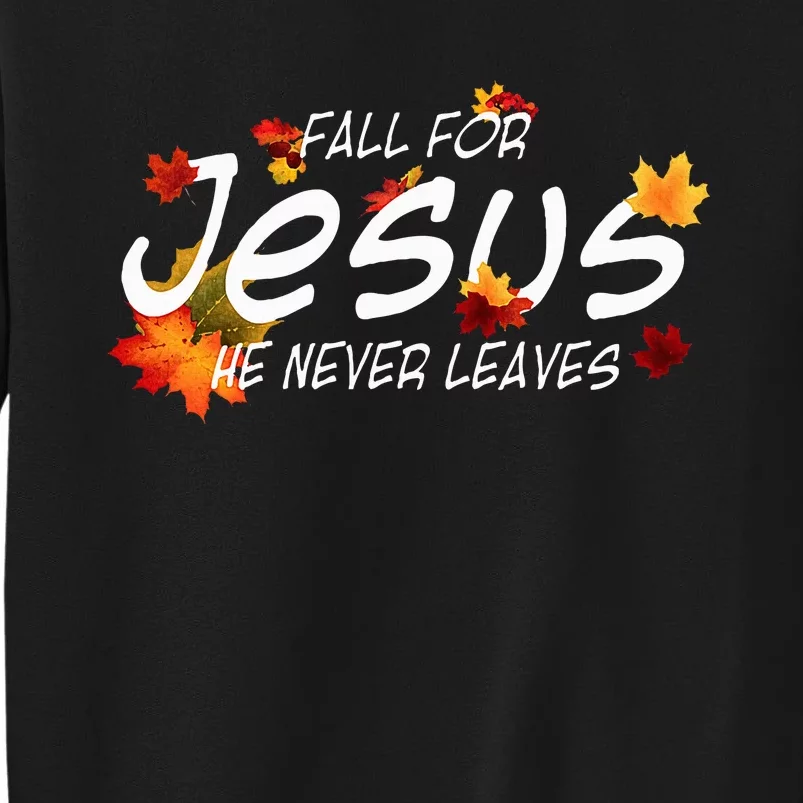 Christian Sayings Gifts Halloween Fall For Jesus Religious Tall Sweatshirt