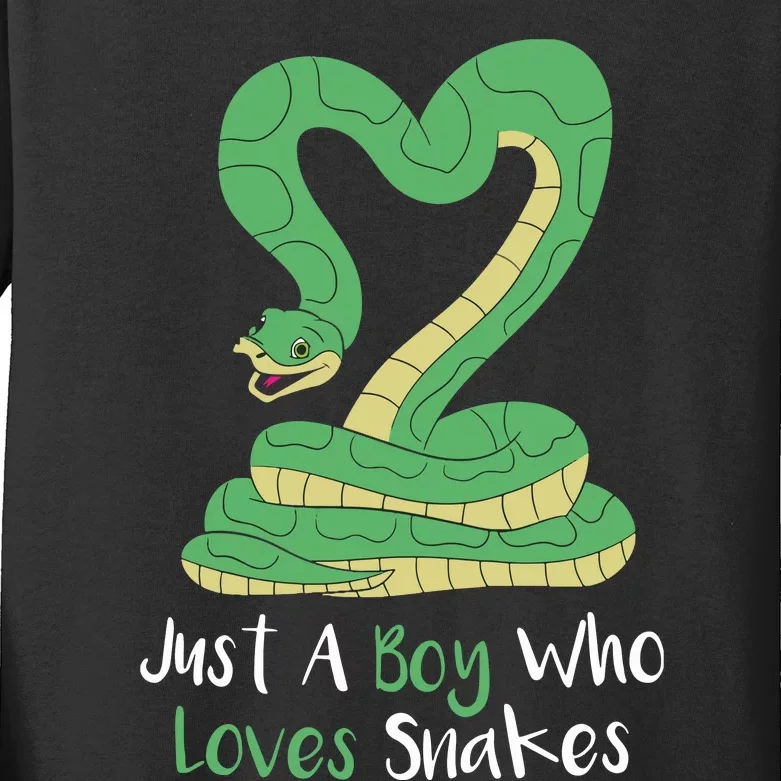 Cute Snake Gift Girl Boy Boa Constrictor Kids Long Sleeve Shirt