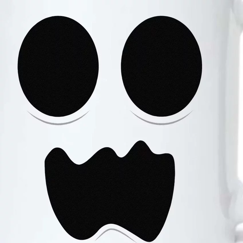 Cute Silly Ghost Ghoul Scared Face Halloween Black Color Changing Mug