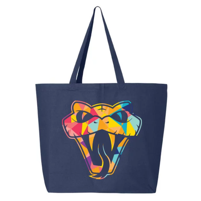 Colorful Snake Head Serpent 25L Jumbo Tote