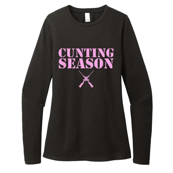 Cunting Season Hunting Counting Season Funny Womens CVC Long Sleeve Shirt