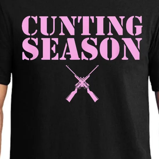 Cunting Season Hunting Counting Season Funny Pajama Set