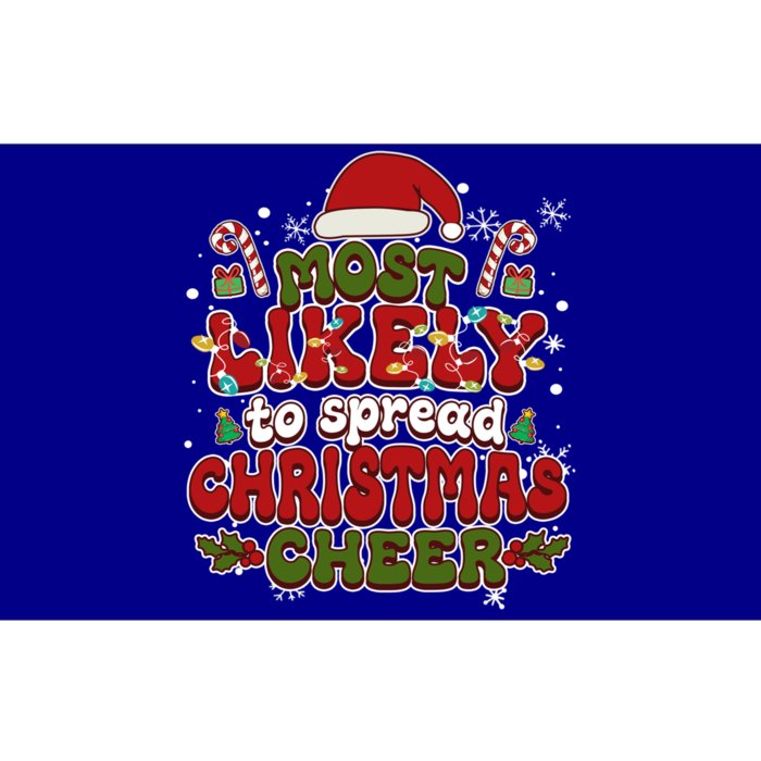 Christmas Santa Hat Most Likely To Spread Christmas Cheer Gift Bumper Sticker