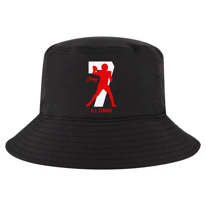 C.J. Stroud H.O.U.S.T.O.N T.E.X.A.N.S Action Number Silo Signature Cool Comfort Performance Bucket Hat