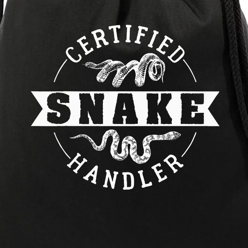 Certified Snake Handler Drawstring Bag