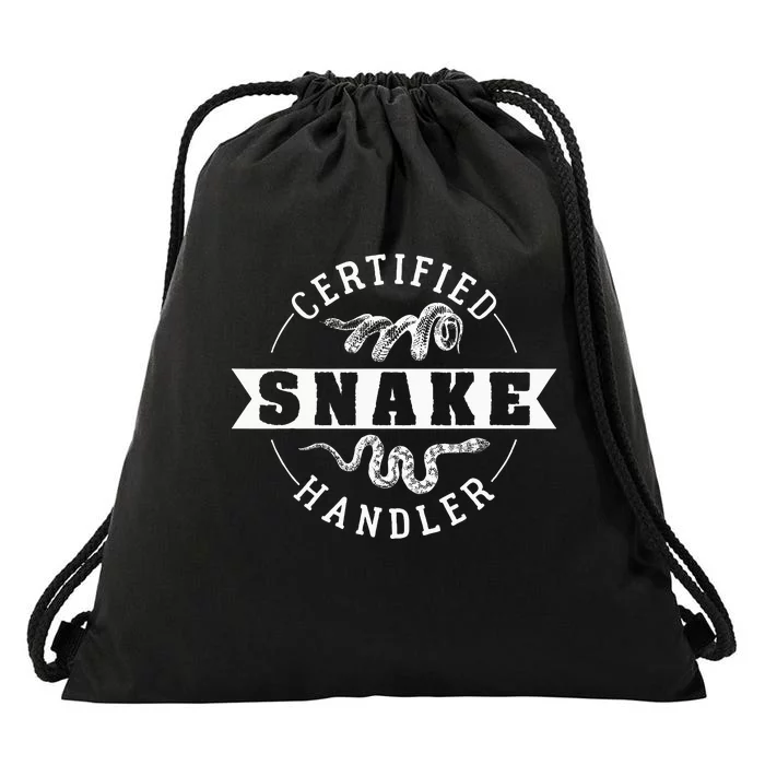 Certified Snake Handler Drawstring Bag