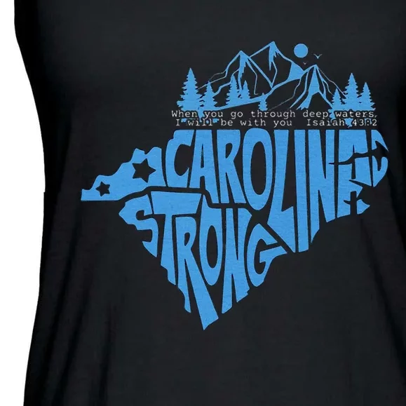 Carolina Strong Hurricane Relief Western Nc Ladies Essential Flowy Tank