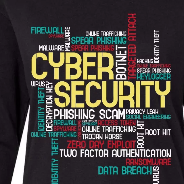 Cyber Security Hacker It Analyst Computer Programmer Womens Cotton Relaxed Long Sleeve T-Shirt