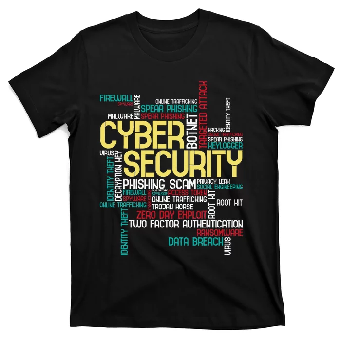 Cyber Security Hacker It Analyst Computer Programmer T-Shirt