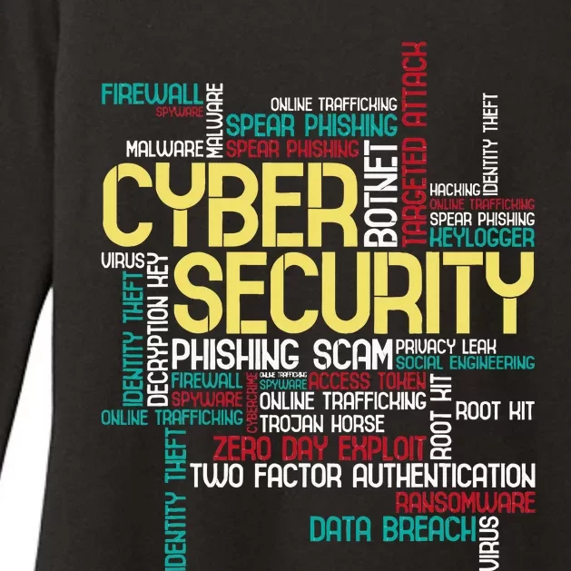 Cyber Security Hacker It Analyst Computer Programmer Womens CVC Long Sleeve Shirt