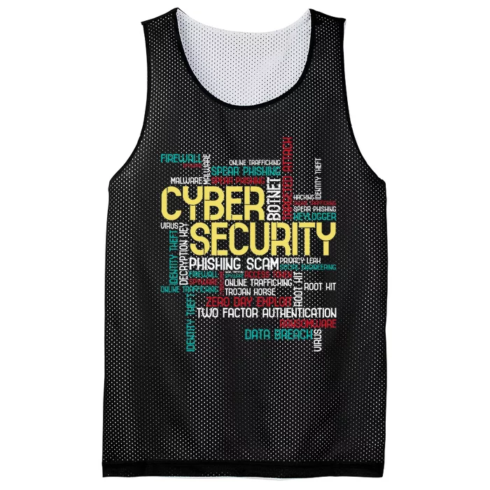 Cyber Security Hacker It Analyst Computer Programmer Mesh Reversible Basketball Jersey Tank