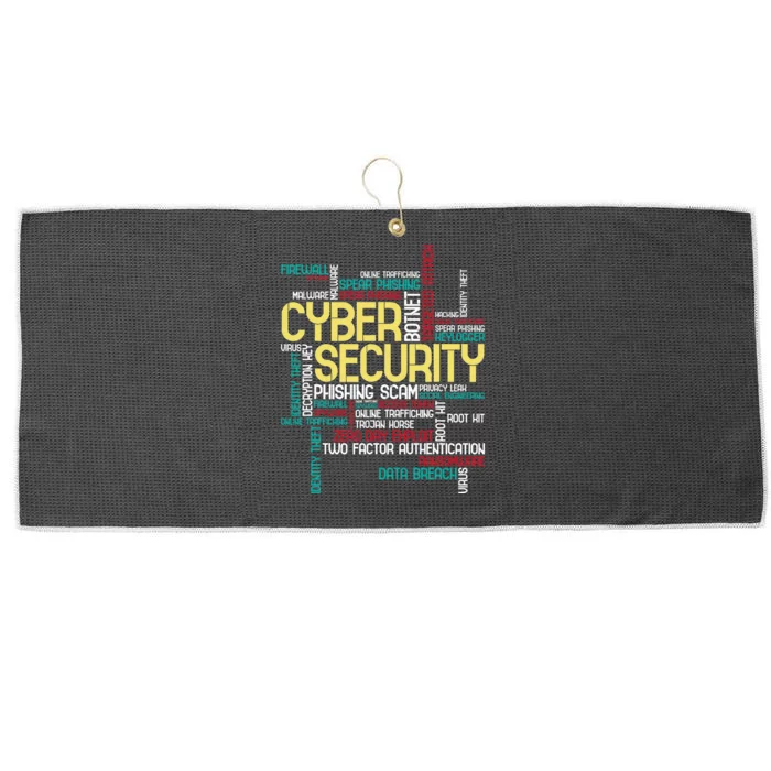 Cyber Security Hacker It Analyst Computer Programmer Large Microfiber Waffle Golf Towel