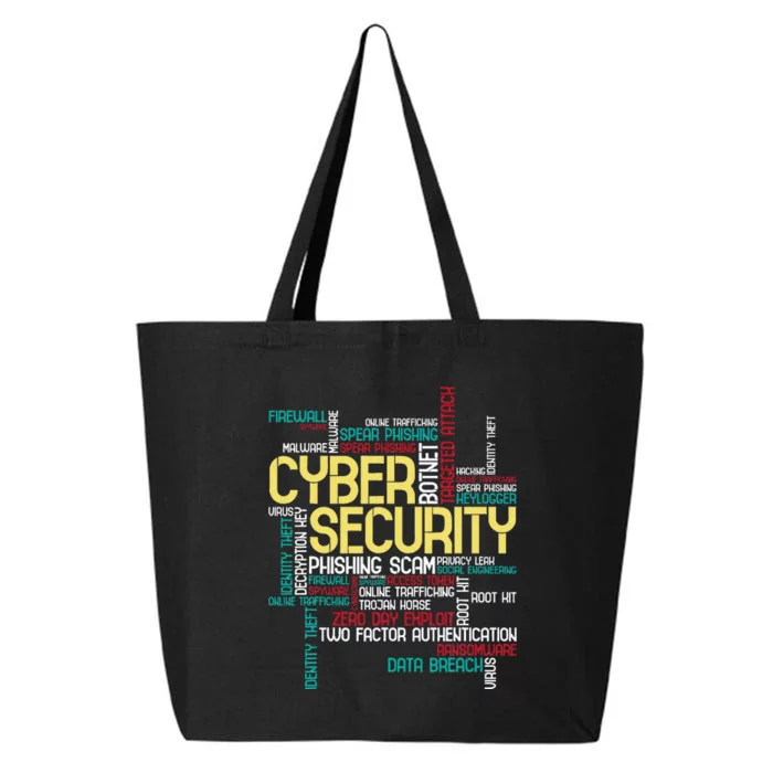 Cyber Security Hacker It Analyst Computer Programmer 25L Jumbo Tote