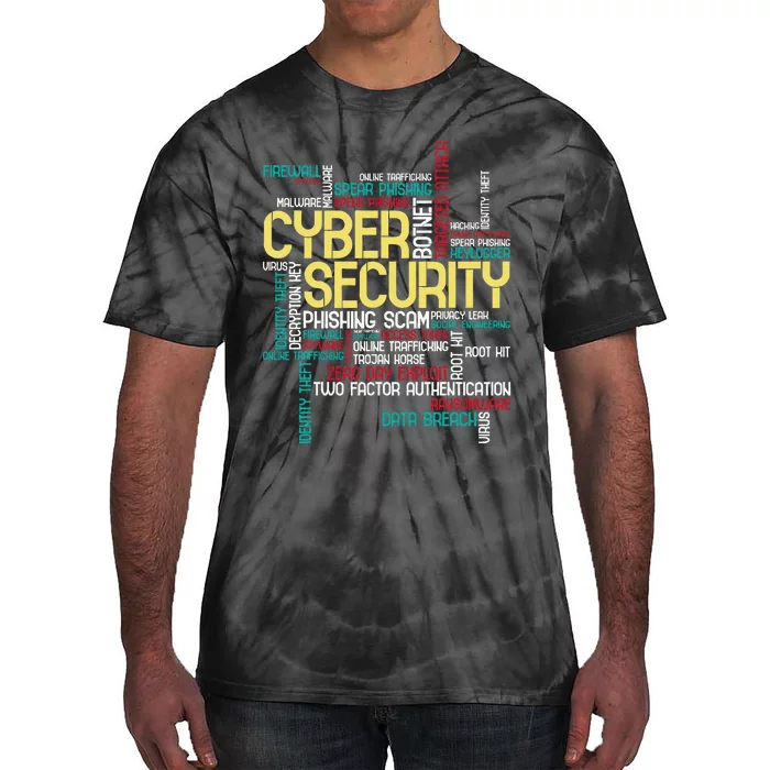 Cyber Security Hacker It Analyst Computer Programmer Tie-Dye T-Shirt