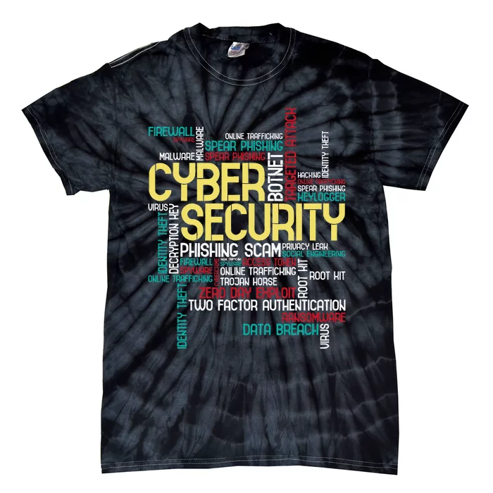 Cyber Security Hacker It Analyst Computer Programmer Tie-Dye T-Shirt