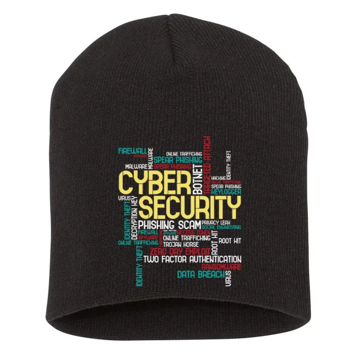 Cyber Security Hacker It Analyst Computer Programmer Short Acrylic Beanie