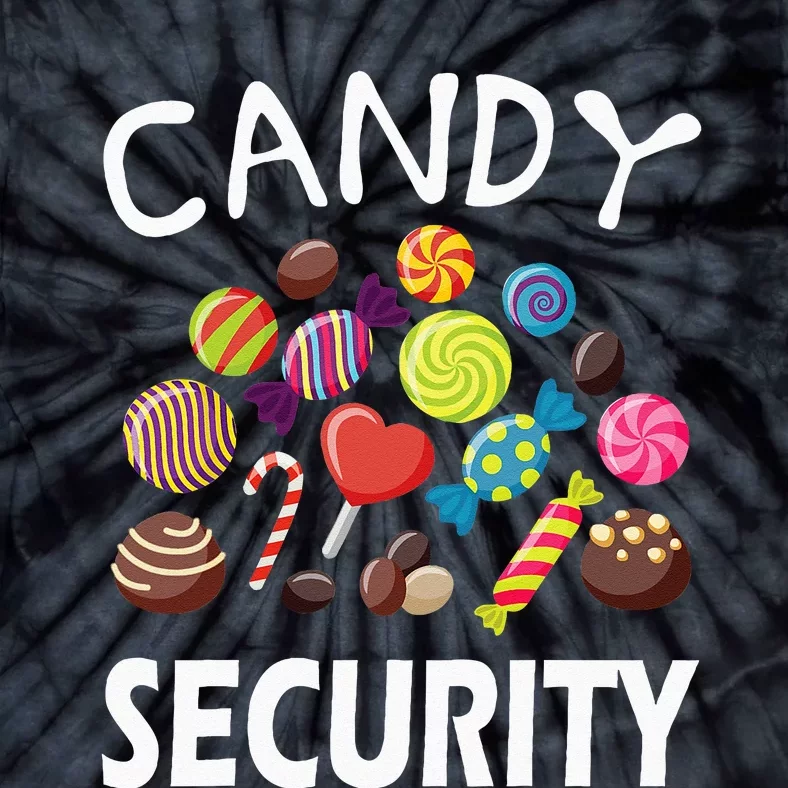 Candy Security Halloween Costume Party Tie-Dye T-Shirt