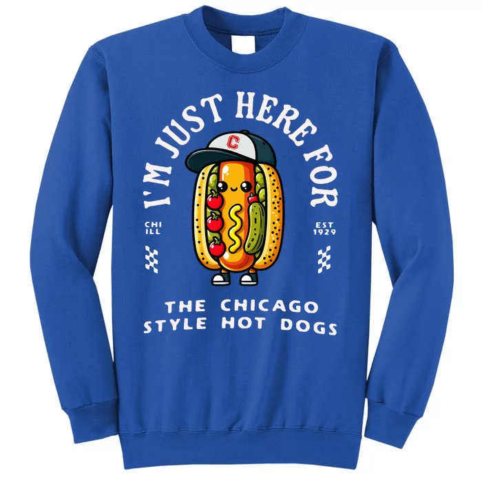 Chicago Style Hot Dog Lover Chicago Foodie Tall Sweatshirt