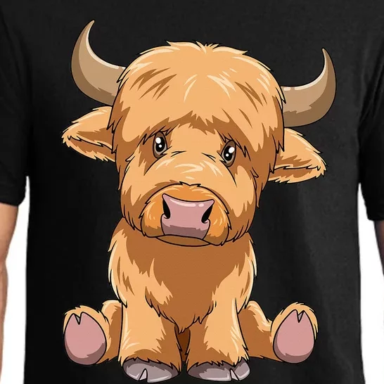 Cute Scottish Highland Cow Scotland Lovers Pajama Set