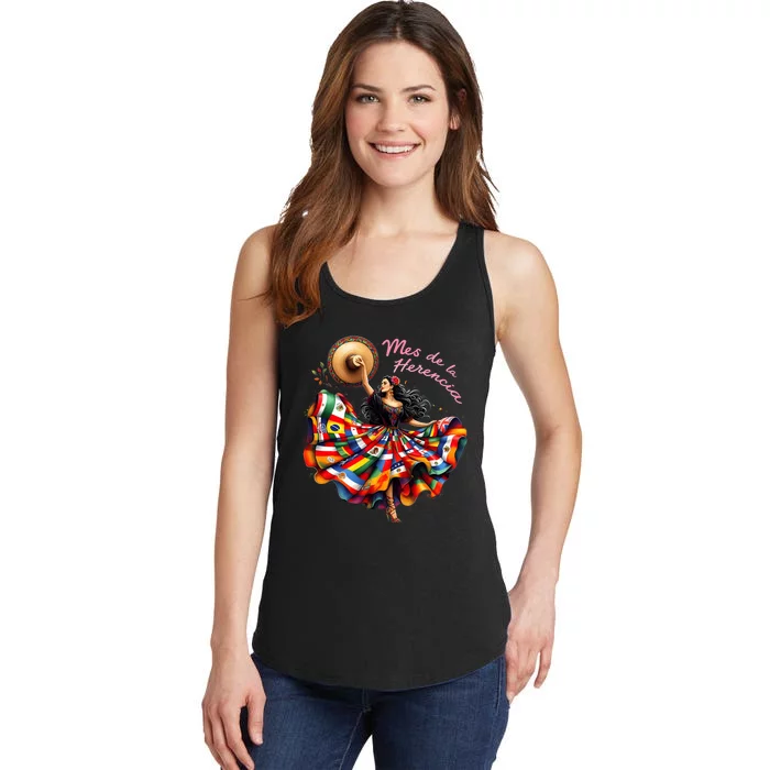 Celebrate Spanish Hispana Mes De La Herencia Hispana Ladies Essential Tank