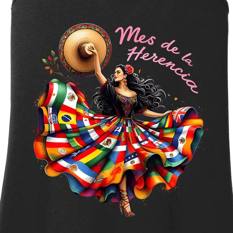 Celebrate Spanish Hispana Mes De La Herencia Hispana Ladies Essential Tank