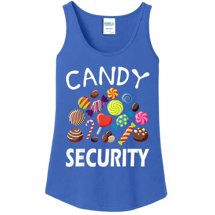 Candy Security Halloween Costume Party Ladies Essential Tank