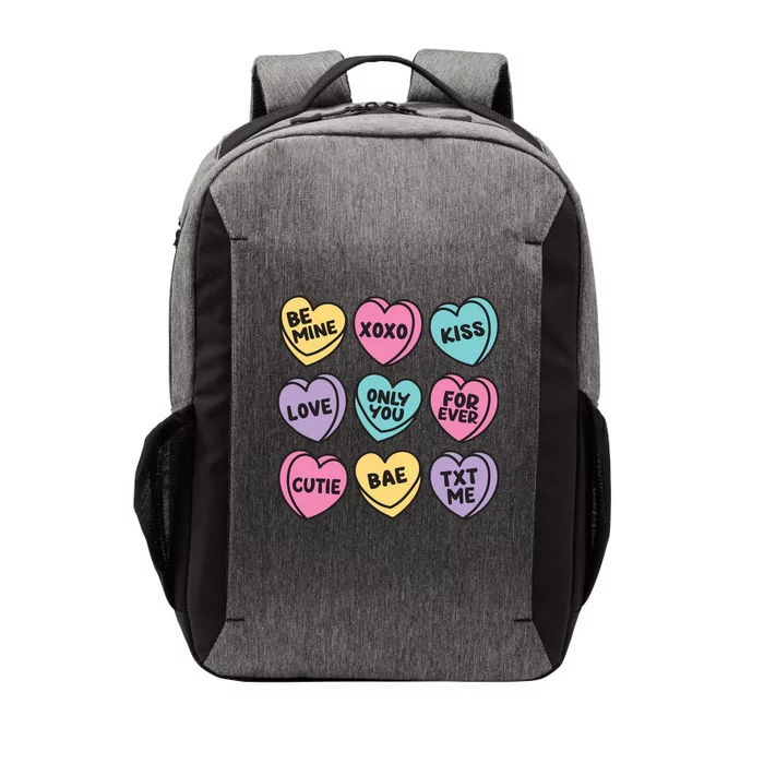 Candy Sweet Hearts Love Valentines Day Vector Backpack