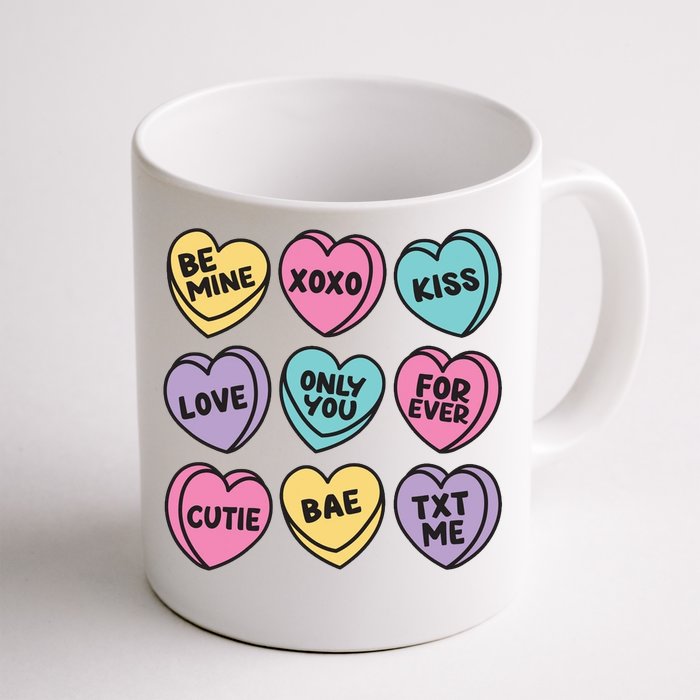 Candy Sweet Hearts Love Valentines Day Front & Back Coffee Mug