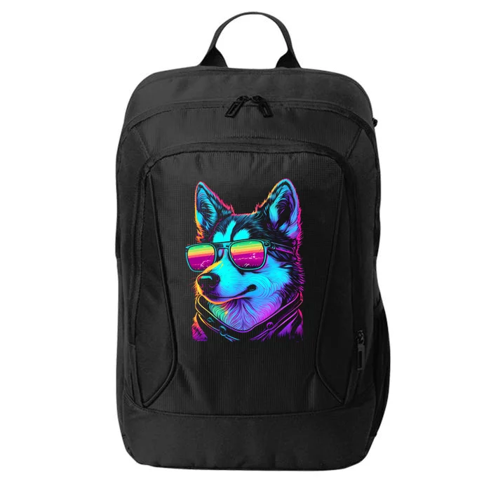 Cool Siberian Husky T Gifts for Boy & Girl City Backpack