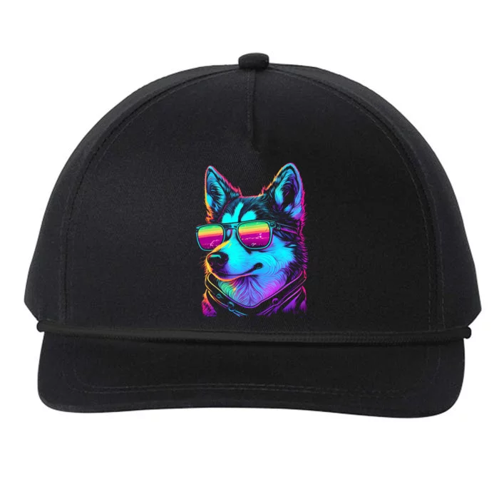 Cool Siberian Husky T Gifts for Boy & Girl Snapback Five-Panel Rope Hat