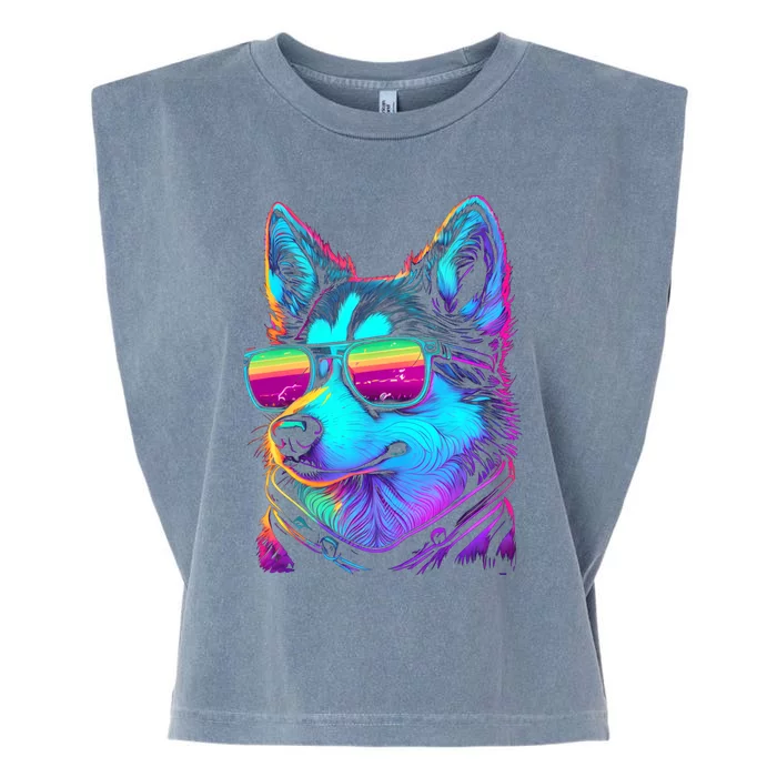 Cool Siberian Husky T Gifts for Boy & Girl Garment-Dyed Women's Muscle Tee