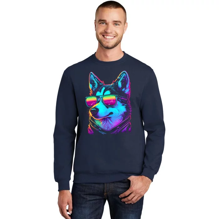 Cool Siberian Husky T Gifts for Boy & Girl Tall Sweatshirt