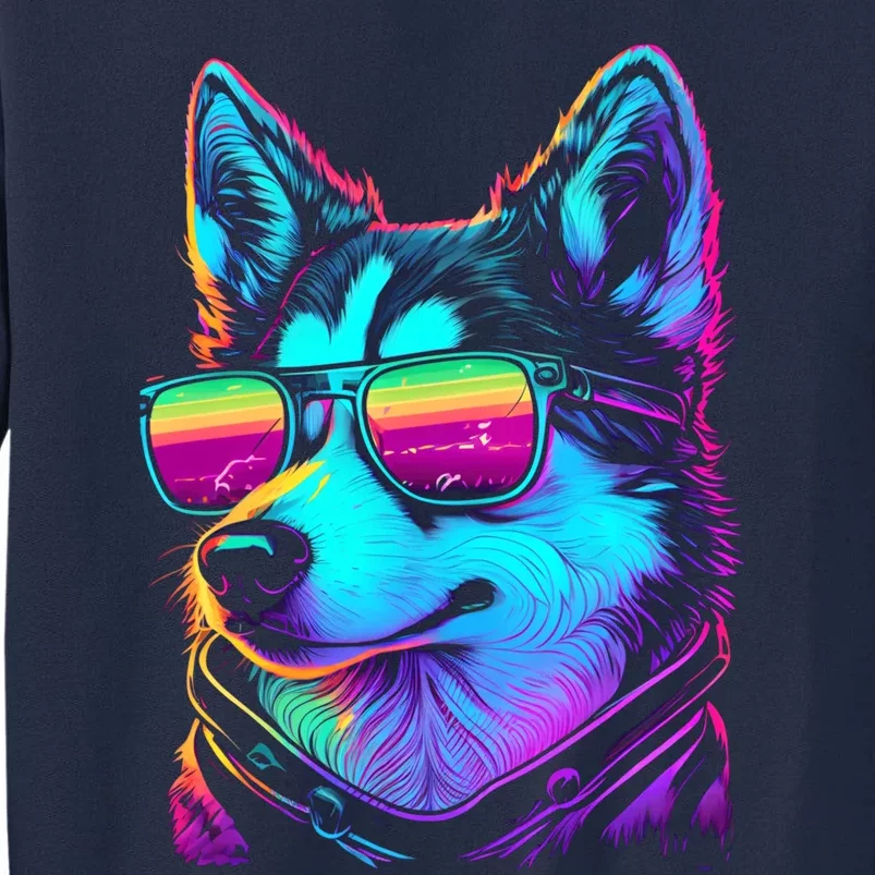 Cool Siberian Husky T Gifts for Boy & Girl Tall Sweatshirt