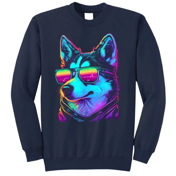 Cool Siberian Husky T Gifts for Boy & Girl Tall Sweatshirt