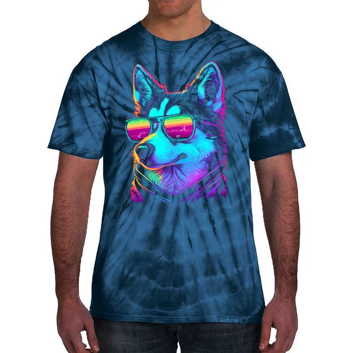 Cool Siberian Husky T Gifts for Boy & Girl Tie-Dye T-Shirt