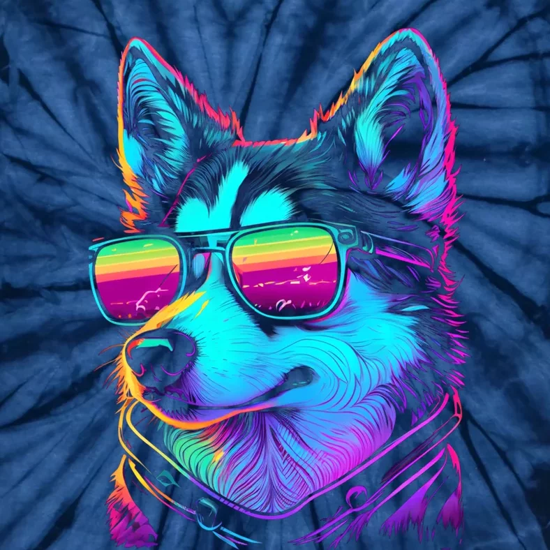 Cool Siberian Husky T Gifts for Boy & Girl Tie-Dye T-Shirt