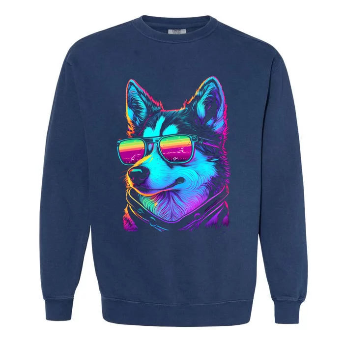 Cool Siberian Husky T Gifts for Boy & Girl Garment-Dyed Sweatshirt