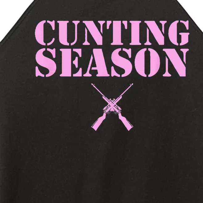 Cunting Season Hunting Counting Season Funny Women’s Perfect Tri Rocker Tank