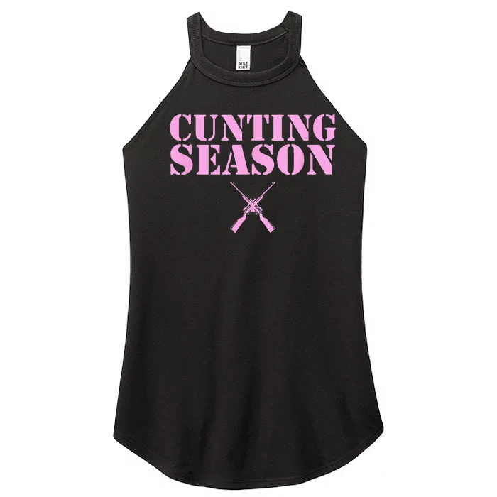 Cunting Season Hunting Counting Season Funny Women’s Perfect Tri Rocker Tank